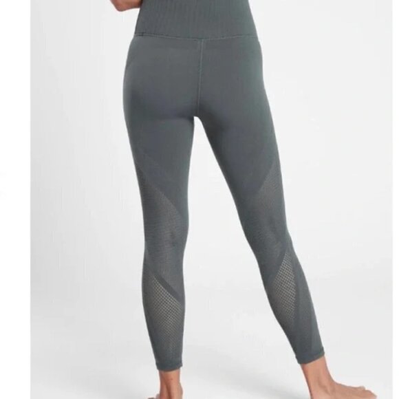 Athleta Mudra 7/8 Tight in Gray size S/M - Picture 2 of 12
